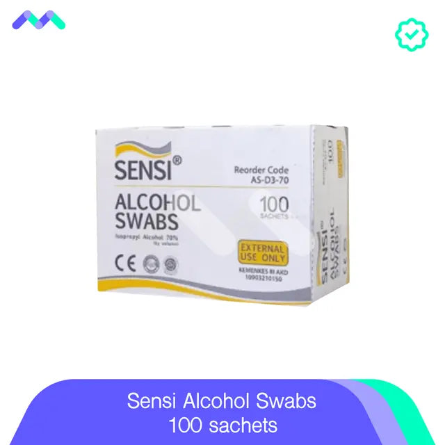 Sensi Alcohol Swabs 100 sachets