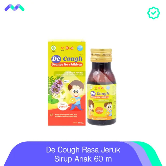 De Cough Rasa Jeruk Sirup Anak 60 ml