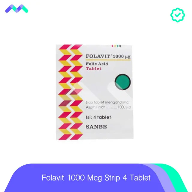 Folavit 1000 Mcg Strip 4 Tablet