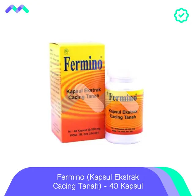 Fermino (Kapsul Ekstrak Cacing Tanah) - 40 Kapsul