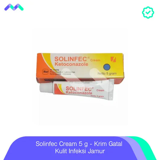 Solinfec Cream 5 g - Krim Gatal Kulit Infeksi Jamur